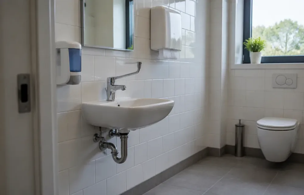 Handwash sink in a Chelmsford healthcare office restroom